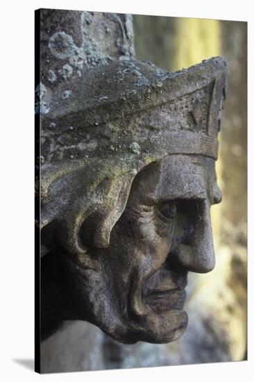 Head, Church of St Helen, West Keal, Lincolnshire, England-Simon Marsden-Stretched Canvas