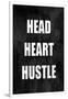 Head Heart Hustle on Black-Jamie MacDowell-Framed Art Print