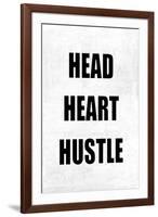 Head Heart Hustle on Gray-Jamie MacDowell-Framed Art Print