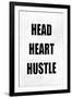 Head Heart Hustle on Gray-Jamie MacDowell-Framed Art Print