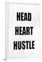 Head Heart Hustle on Gray-Jamie MacDowell-Framed Art Print