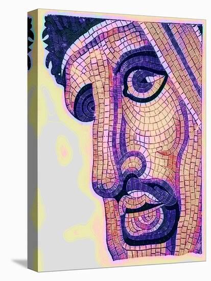 Head in Mosaic, from 'The Battle of Issus', Illustration from 'Historic Ornament' by James Ward-English-Stretched Canvas