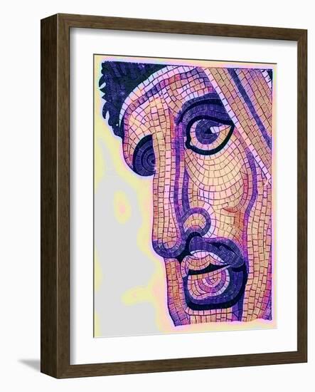 Head in Mosaic, from 'The Battle of Issus', Illustration from 'Historic Ornament' by James Ward-English-Framed Giclee Print