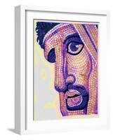 Head in Mosaic, from 'The Battle of Issus', Illustration from 'Historic Ornament' by James Ward-English-Framed Giclee Print