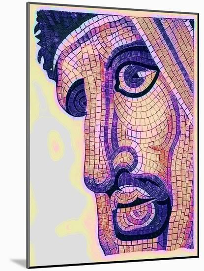 Head in Mosaic, from 'The Battle of Issus', Illustration from 'Historic Ornament' by James Ward-English-Mounted Giclee Print