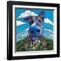 Head in the Clouds-Kathryn Wronski-Framed Art Print