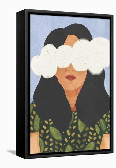 Head in the Clouds-Gigi Rosado-Framed Stretched Canvas