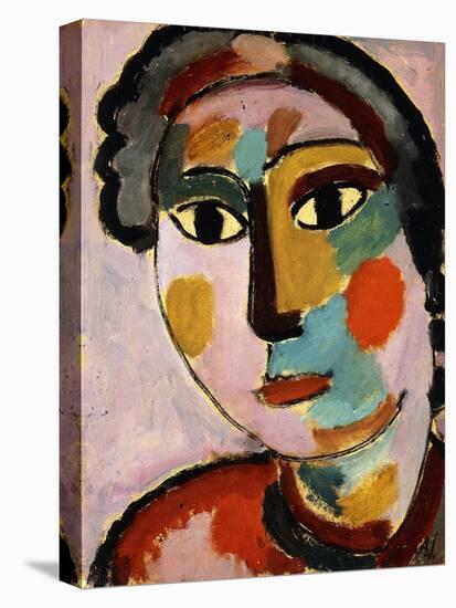 Head; Kopf, C.1916-Alexej Von Jawlensky-Stretched Canvas