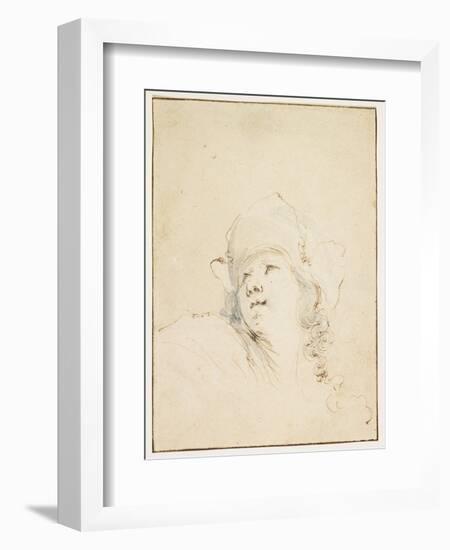 Head Looking Up-Stefano Della Bella-Framed Giclee Print