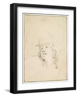 Head Looking Up-Stefano Della Bella-Framed Giclee Print