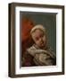 Head of a Baby, 1865 (Oil on Canvas)-Gustave Courbet-Framed Giclee Print