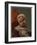 Head of a Baby, 1865 (Oil on Canvas)-Gustave Courbet-Framed Giclee Print