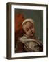 Head of a Baby, 1865 (Oil on Canvas)-Gustave Courbet-Framed Giclee Print