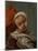 Head of a Baby, 1865 (Oil on Canvas)-Gustave Courbet-Mounted Giclee Print