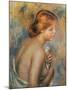 Head of a Bather in Profile-Pierre-Auguste Renoir-Mounted Giclee Print