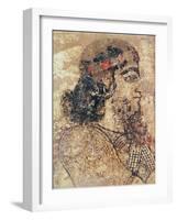 Head of a Bearded Man, from Tell-Ahmar, Syria (Fresco)-Assyrian-Framed Giclee Print