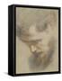 Head of a Bearded Man in Profile, Bent, Looking Down-Federico Barocci-Framed Stretched Canvas