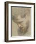 Head of a Bearded Man in Profile, Bent, Looking Down-Federico Barocci-Framed Giclee Print