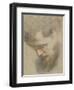 Head of a Bearded Man in Profile, Bent, Looking Down-Federico Barocci-Framed Giclee Print