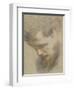 Head of a Bearded Man in Profile, Bent, Looking Down-Federico Barocci-Framed Giclee Print