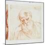 Head of a Bearded Man Looking Down-Giuseppe Cesari-Mounted Giclee Print