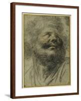 Head of a Bearded Man, Looking Up to the Right-Camillo Procaccini-Framed Giclee Print