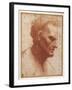 Head of a Beardless Man Looking Downward-Giovanni Agostino Da Lodi-Framed Giclee Print