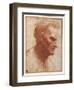 Head of a Beardless Man Looking Downward-Giovanni Agostino Da Lodi-Framed Giclee Print