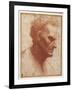 Head of a Beardless Man Looking Downward-Giovanni Agostino Da Lodi-Framed Giclee Print