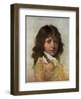 Head of a Boy, Early 19th Century-Louis Leopold Boilly-Framed Giclee Print