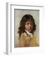 Head of a Boy, Early 19th Century-Louis Leopold Boilly-Framed Giclee Print