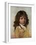 Head of a Boy, Early 19th Century-Louis Leopold Boilly-Framed Giclee Print