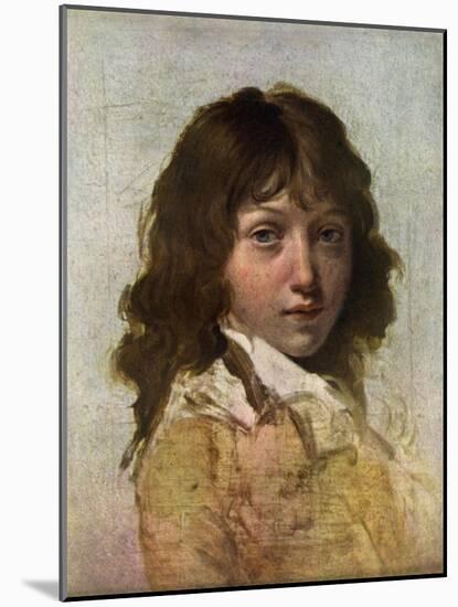 Head of a Boy, Early 19th Century-Louis Leopold Boilly-Mounted Giclee Print