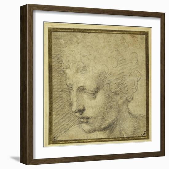 Head of a Boy, Nearly in Profile to the Left-Parmigianino-Framed Giclee Print