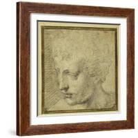 Head of a Boy, Nearly in Profile to the Left-Parmigianino-Framed Giclee Print