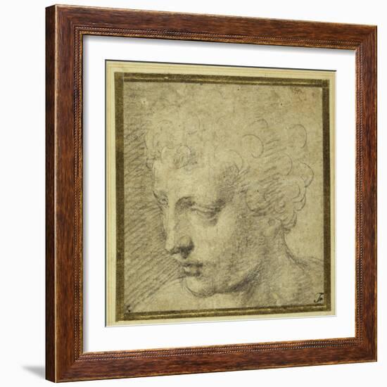 Head of a Boy, Nearly in Profile to the Left-Parmigianino-Framed Giclee Print