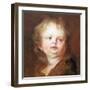 Head of a Boy (Oil on Canvas)-Anthony Van Dyck-Framed Giclee Print