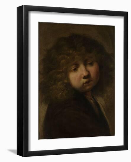 Head of a Boy-Rembrandt van Rijn-Framed Art Print