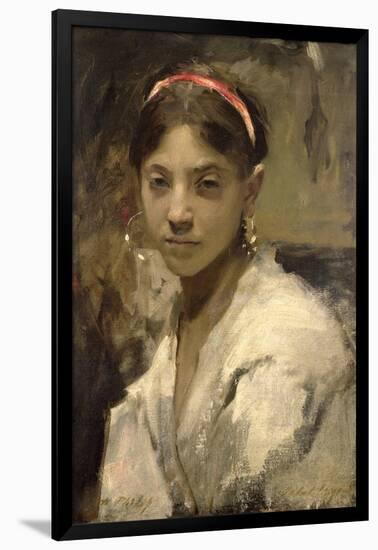 Head of a Capri Girl, 1878-John Singer Sargent-Framed Giclee Print