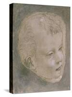 Head of a Child-Leonardo da Vinci-Stretched Canvas