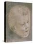 Head of a Child-Leonardo da Vinci-Stretched Canvas