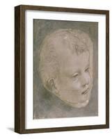 Head of a Child-Leonardo da Vinci-Framed Giclee Print