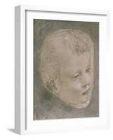 Head of a Child-Leonardo da Vinci-Framed Giclee Print