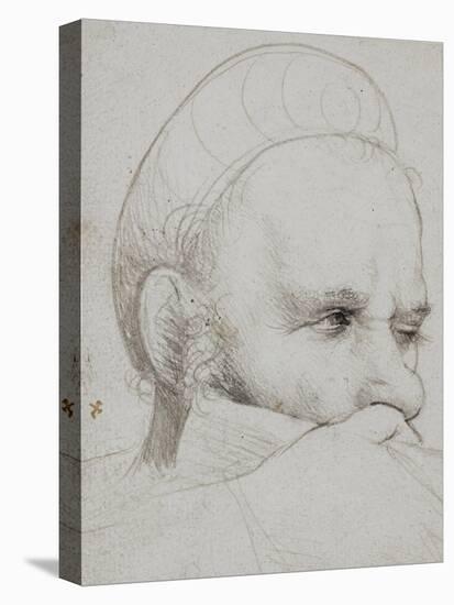 Head of a Crossbowman, c. 1516-Hans Holbein the Elder-Stretched Canvas