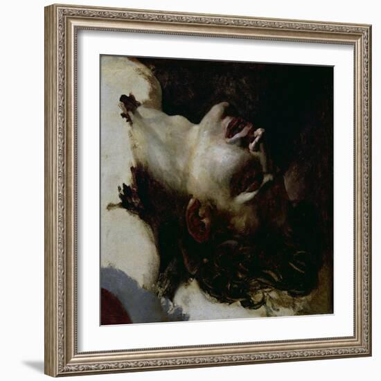 Head of a Dead Young Man, Before 1819-Théodore Géricault-Framed Giclee Print