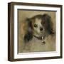 Head of a Dog, 1870-Pierre-Auguste Renoir-Framed Art Print