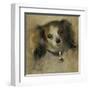 Head of a Dog, 1870-Pierre-Auguste Renoir-Framed Art Print