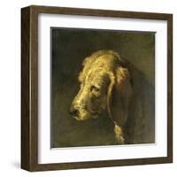 Head of a Dog-Nicolas Toussaint Charlet-Framed Art Print