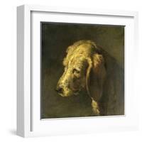 Head of a Dog-Nicolas Toussaint Charlet-Framed Art Print