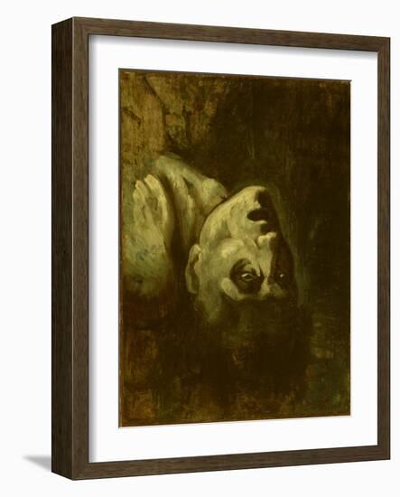 Head of a Drowned Man, C.1819-Theodore Gericault-Framed Giclee Print